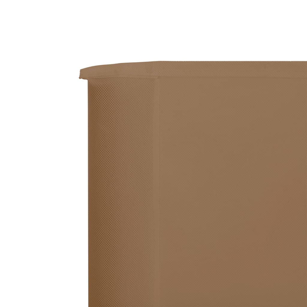 5-panel Wind Screen Fabric 600x120 cm Taupe