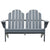 Double Adirondack Chair Wood Grey