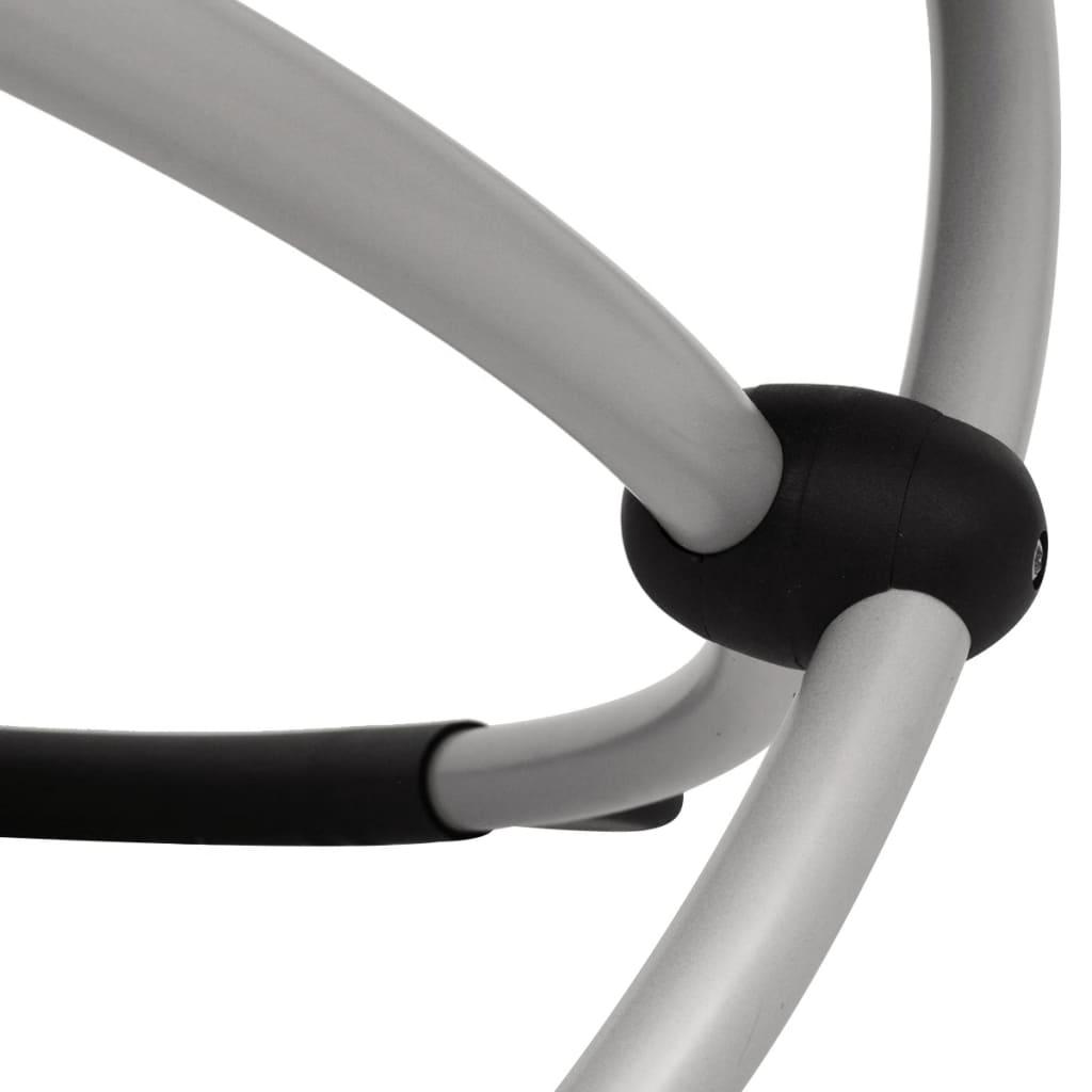 Outdoor Geometrical Sun Lounger Steel Cream