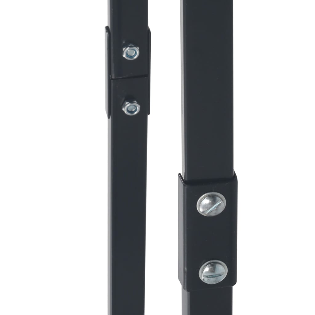 Firewood Rack Black 100x25x100 cm Steel