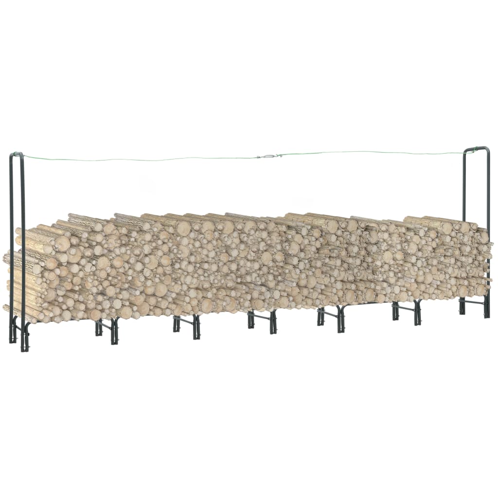 Firewood Rack Anthracite 360x35x120 cm Steel