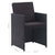 13 Piece Outdoor Dining Set with Cushions Poly Rattan Black