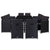 13 Piece Outdoor Dining Set with Cushions Poly Rattan Black