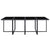 13 Piece Outdoor Dining Set with Cushions Poly Rattan Black
