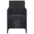 13 Piece Outdoor Dining Set with Cushions Poly Rattan Black