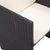 15 Piece Outdoor Dining Set with Cushions Poly Rattan Black