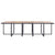 15 Piece Outdoor Dining Set with Cushions Poly Rattan Black