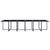 17 Piece Outdoor Dining Set with Cushions Poly Rattan Black