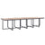 17 Piece Outdoor Dining Set with Cushions Poly Rattan Black