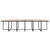 17 Piece Outdoor Dining Set with Cushions Poly Rattan Black
