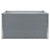 Raised Garden Bed 100x100x45 cm Galvanised Steel Grey
