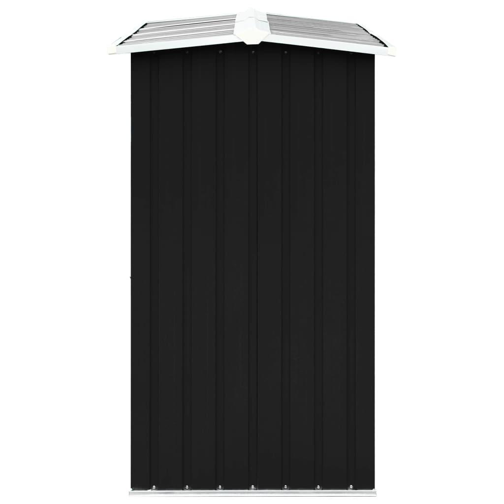 Log Storage Shed Galvanised Steel 172x91x154 cm Anthracite