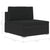 3 Piece Garden Sofa Set with Cushions Poly Rattan Black