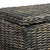 Storage Box 120 cm Black Kubu Rattan and Solid Mango Wood