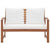 4 Piece Garden Lounge Set with Cushions Solid Acacia Wood