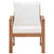 4 Piece Garden Lounge Set with Cushions Solid Acacia Wood