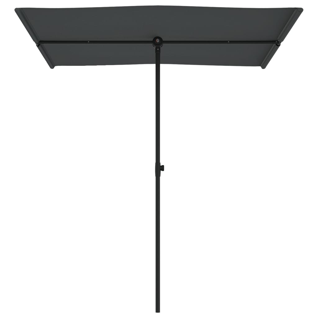 Garden Parasol with Aluminium Pole 180x110 cm Anthracite