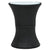 Garden Side Table Drum Shape Black Poly Rattan