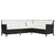 3 Piece Garden Lounge Set with Cushions Poly Rattan Brown