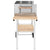 XXL Trolley Charcoal BBQ Grill Stainless Steel with 2 Shelves