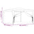 Party Tent with 4 Mesh Sidewalls 4x4 m White