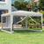 Party Tent with 4 Mesh Sidewalls 4x4 m White