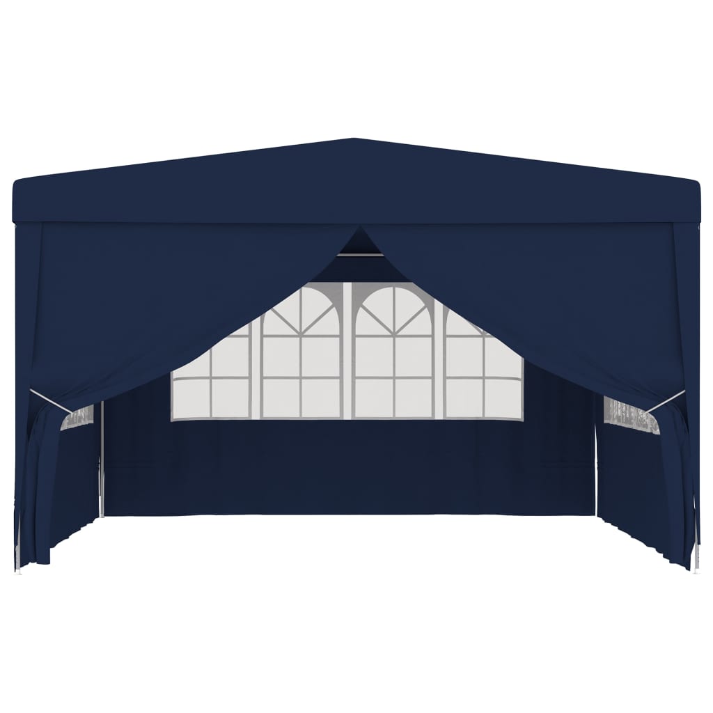 Professional Party Tent with Side Walls 4x4 m Blue 90 g/mï¿½