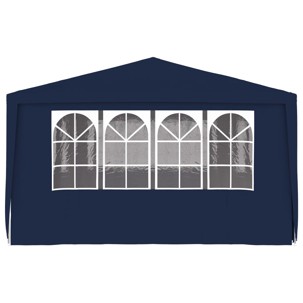 Professional Party Tent with Side Walls 4x6 m Blue 90 g/mï¿½
