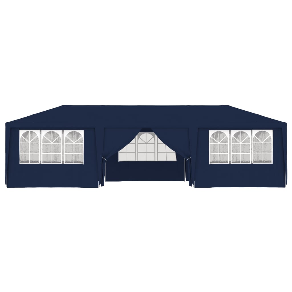 Professional Party Tent with Side Walls 4x9 m Blue 90 g/mï¿½