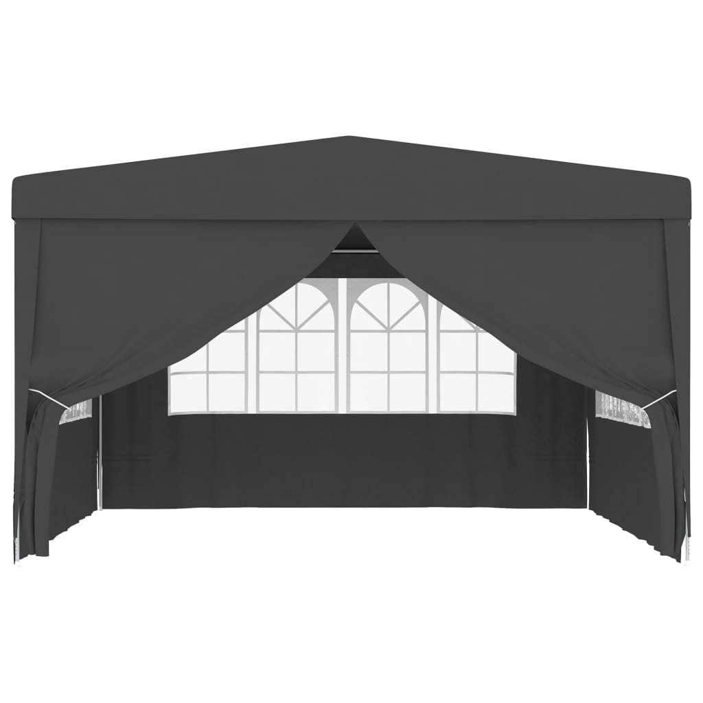 Professional Party Tent with Side Walls 4x4 m Anthracite 90 g/mï¿½