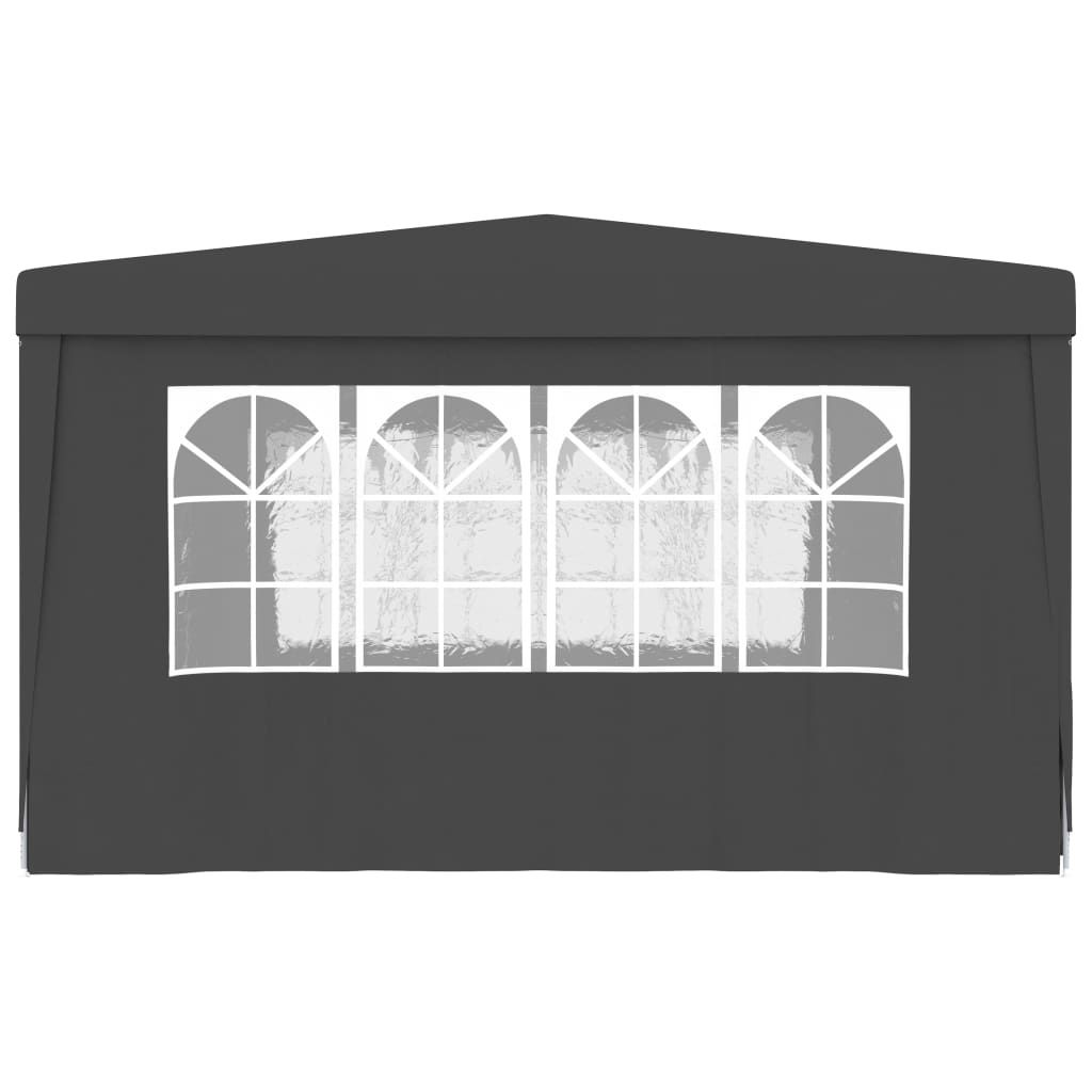Professional Party Tent with Side Walls 4x4 m Anthracite 90 g/mï¿½