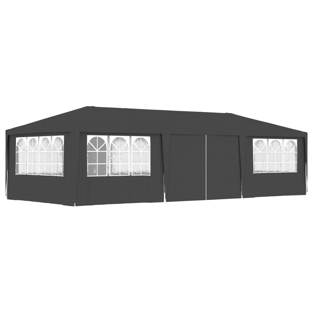 Professional Party Tent with Side Walls 4x9 m Anthracite 90 g/mï¿½