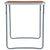 Foldable Camping Table with Metal Frame 80x60 cm