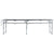 Foldable Camping Table Grey Aluminium 240x60 cm