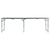 Foldable Camping Table Grey Aluminium 240x60 cm