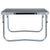 Folding Camping Table Grey Aluminium 60x40 cm