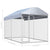 Outdoor Dog Kennel with Canopy Top 382x192x225 cm