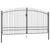 Double Door Fence Gate with Spear Top 400x248 cm