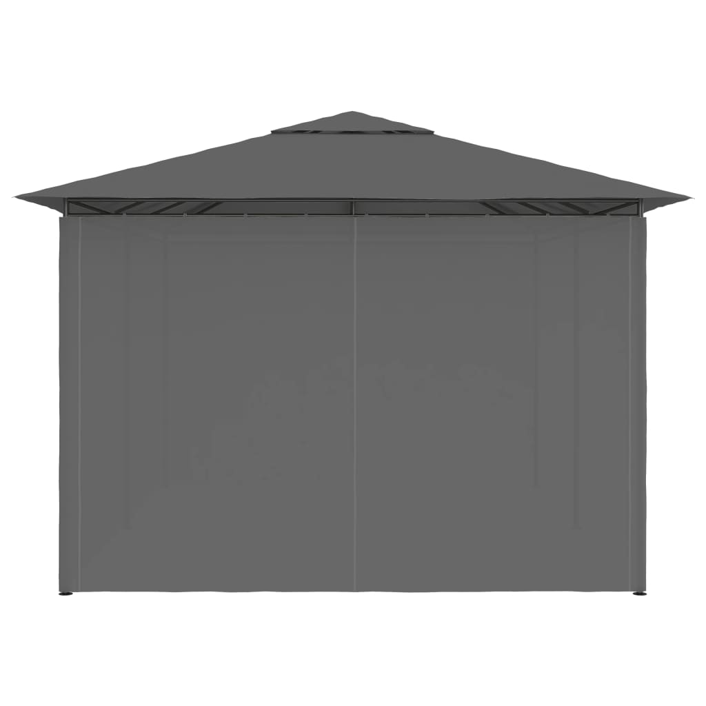 Garden Marquee with Curtains 4x3 m Anthracite