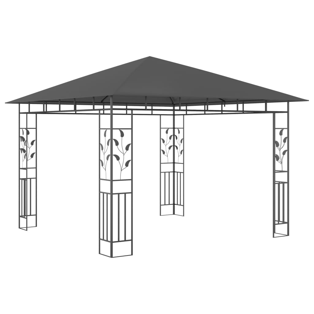 Gazebo with Mosquito Net 3x3x2.73 m Anthracite 180 g/mï¿½