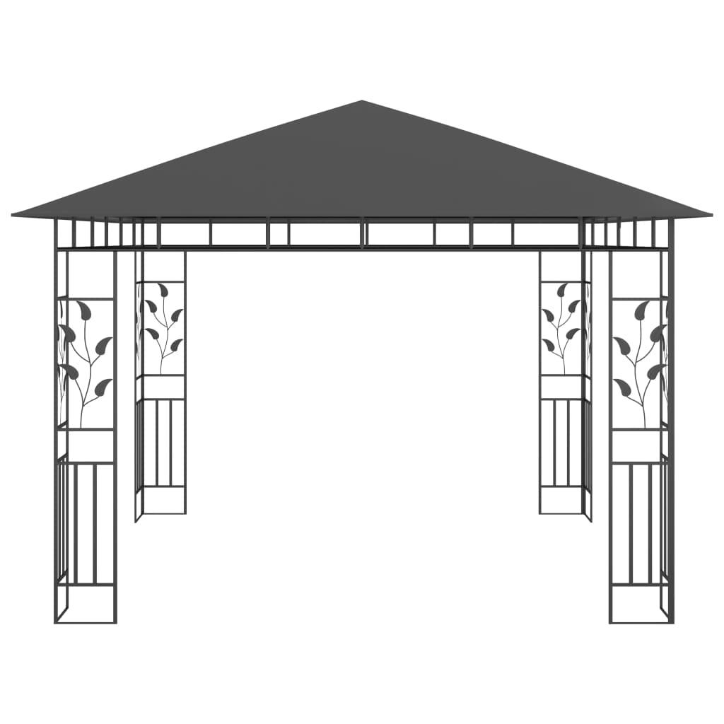 Gazebo with Mosquito Net 3x3x2.73 m Anthracite 180 g/mï¿½