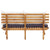 4 Piece Garden Lounge Set with Cushions Solid Acacia Wood