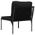 3 Piece Garden Lounge Set with Cushions Black PVC