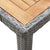 5 Piece Outdoor Dining Set with Cushions Poly Rattan Grey