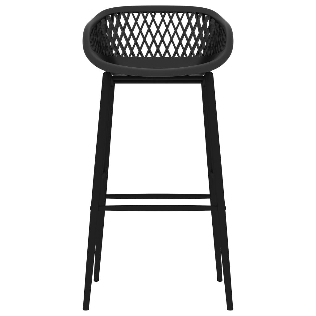 Bar Chairs 4 pcs Black