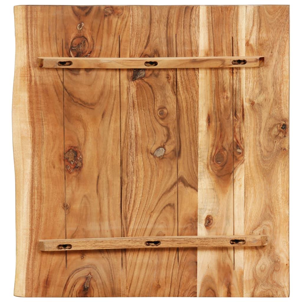Bathroom Vanity Top Solid Acacia Wood 58x52x3.8 cm