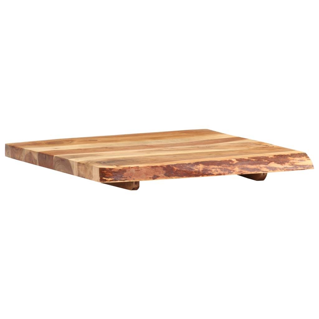 Bathroom Vanity Top Solid Acacia Wood 58x52x3.8 cm