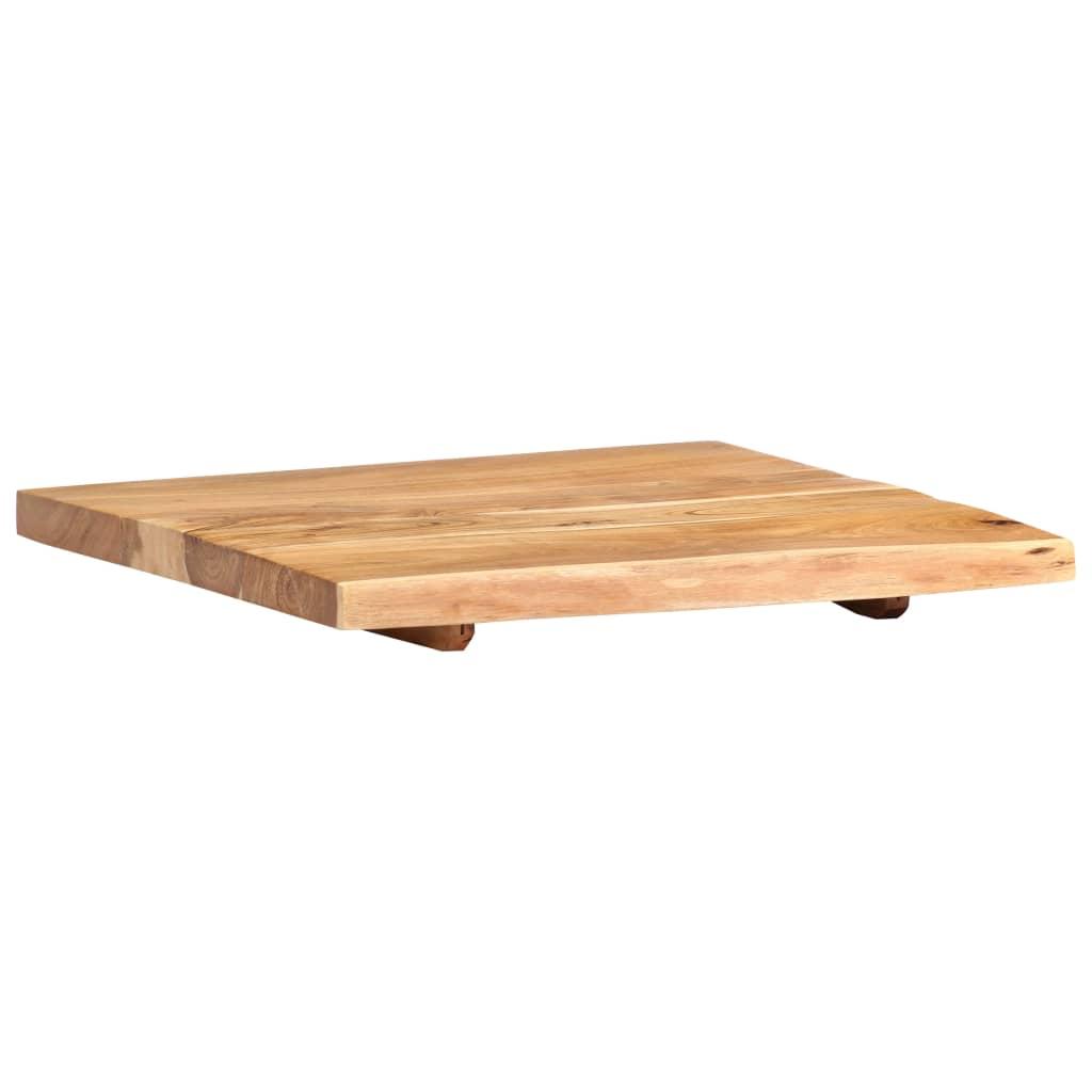 Bathroom Vanity Top Solid Acacia Wood 58x52x3.8 cm