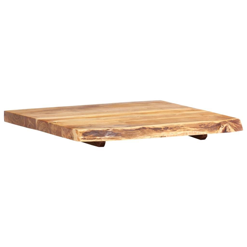 Bathroom Vanity Top Solid Acacia Wood 58x52x3.8 cm