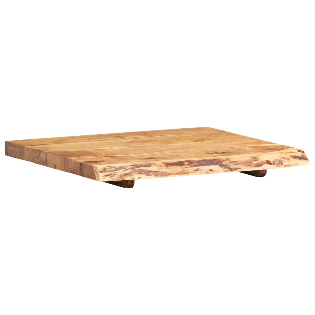 Bathroom Vanity Top Solid Acacia Wood 58x52x3.8 cm